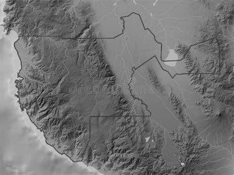 Sultan Kudarat Philippines Grayscale No Legend Stock Illustration