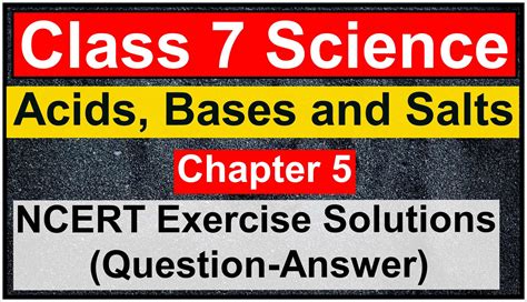 Science Class 7 Chapter 5 Acids Bases And Salts Ncert Exercise Solutions