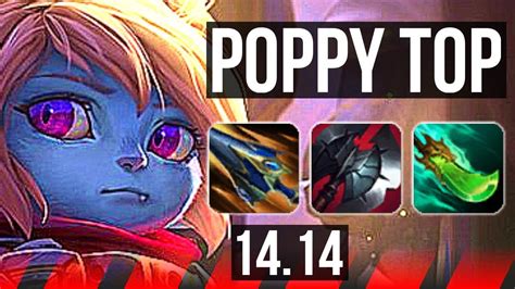 POPPY Vs SION TOP 43k DMG 12 3 8 700 Games EUW Challenger 14