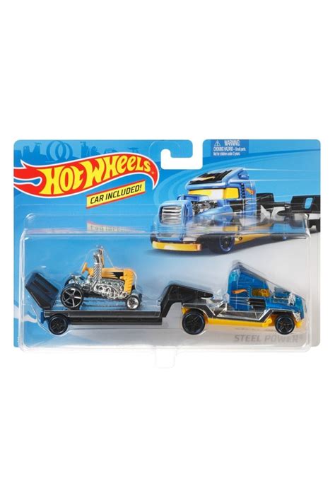 HOT WHEELS Orjinal Taşıyıcı Tırlar Steel Power Cgc18 Orjinal Hotwheels Taşıyıcı Tır ve Araba