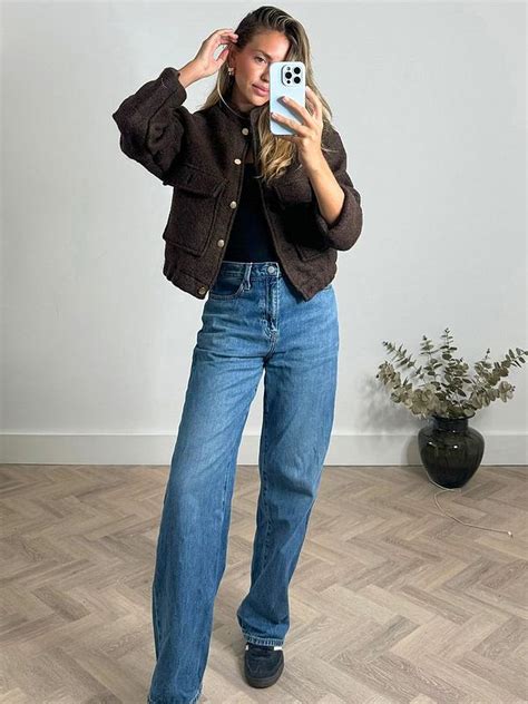 Style Cheat Boucle Bomber Jacket - Brown | Very