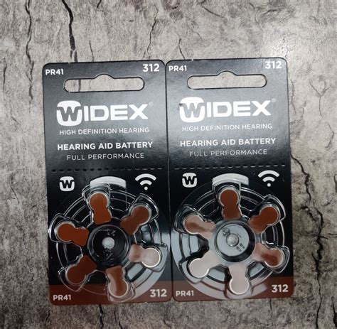 Widex Hearing Aid Battery Size 312 Mercury Free Zinc Air Button Cells ...
