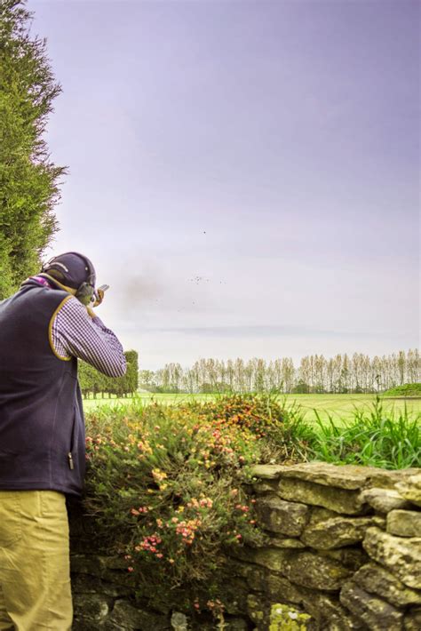 Clay Shooting Practice At Ladys Wood Shooting School