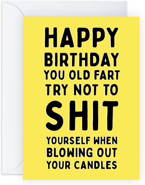 Funny Birthday Cards For Men For Nan Grandad Mom Dad Rude Birthday