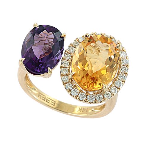 Effy Citrine And Amethyst Ring Lillianes Jewelry