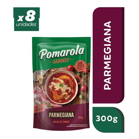 MOLHO DE TOMATE POMAROLA PARMEGIANA 300G KIT 8 Shopee Brasil