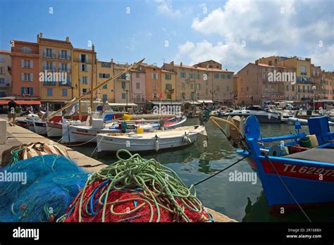 At The Port Of Saint Tropez Var French Riviera Provence Alpes Cote D