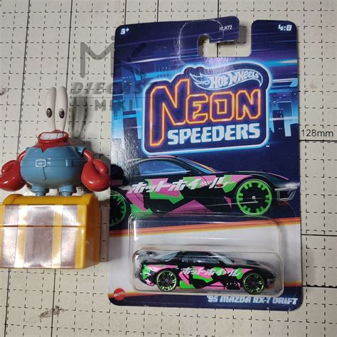 Hot WHEELS 95 MAZDA RX7 DRIFT NEON SPEEDER Series Shopee Malaysia