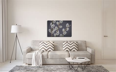 Gango Home Decor Contemporary Pussy Willows II By Kathy Mahan Ready To