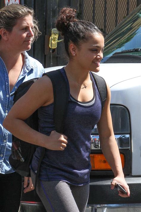 Laurie Hernandez Arriving To Dwts Practice In Los Angeles Gotceleb