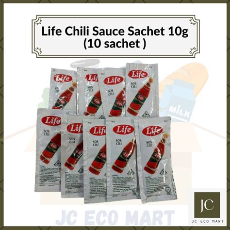 Life Chili Sauce Sachet 10g 5 Sachet 10 Sachet 20 Sachet Sos