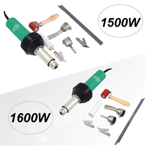 Ac V W W Hot Air Torch Plastic Welder Welding Heat Gun Pistol Kit With Welder
