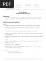 Acdf Post Op Rehab Protocol Guide Pdf Physical Therapy Neck