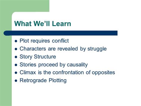 Retrograde Plotting Perry Glasser What Well Learn Plot Requires