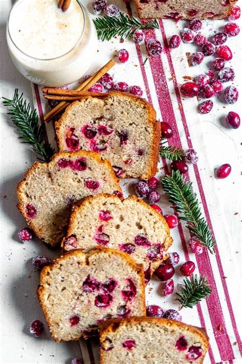 Cranberry Eggnog Breakfast Bread Sprinkles Sea Salt Recipe