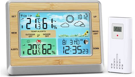 Luxerliving Weerstation Draadloos Voor Binnen En Buiten Hygrometer