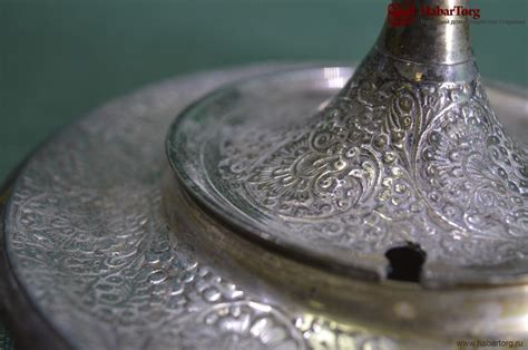 Купить Икорница металлическая, шкатулка. Латунь, растительный узор ...