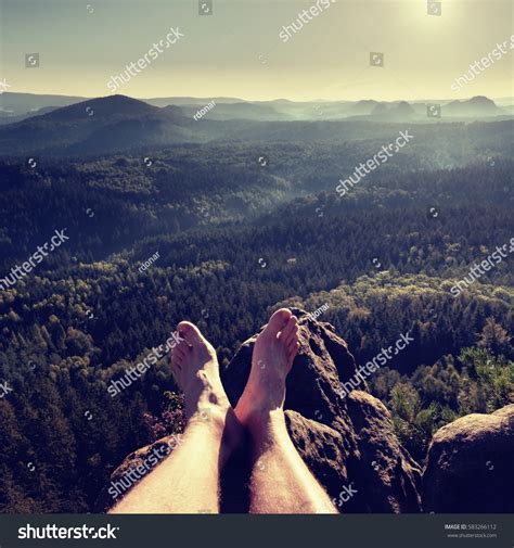 Naked Male Hairy Legs Take Rest Stock Photo 583266112 Shutterstock