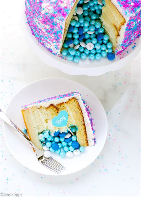 Gender Reveal Surprise Cake Recipe - Cooking LSL