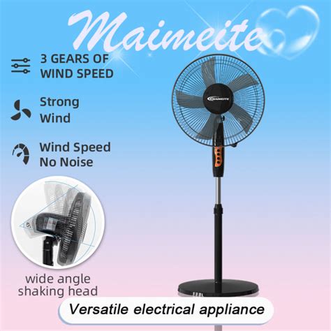 Maimeite Electric Stand Fan Standard Inch Multifunction Natural