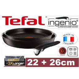 Tefal zestaw Titanium Excellence 26 22cm - Patelnia - Morele.net