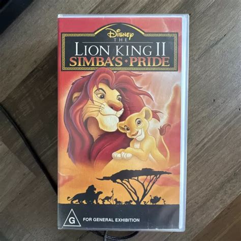 THE LION KING 2 Simba S Pride VHS Video Tape Walt Disney EUR 18 52