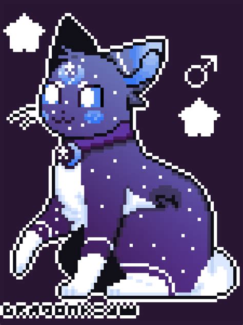 Pixilart - blue moon cat by Axolotl-cat