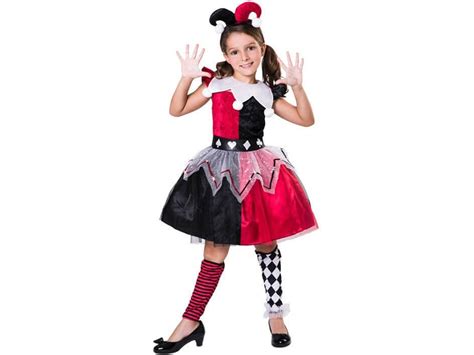 Fantasia Arlequina Preto E Vermelho - Fato de Menina DISFRAZZES Arlequina Preto E Vermelho (Tam: 10 a 12 anos ...