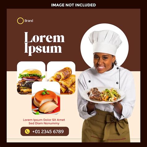 Premium Vector Food Advert Theme Restaurant Flyer
