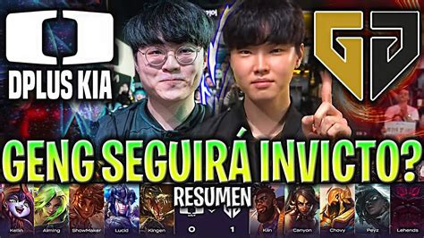 Seguir Geng Invicto En Lck Showmaker Vs Chovy Dk Vs Gen Resumen