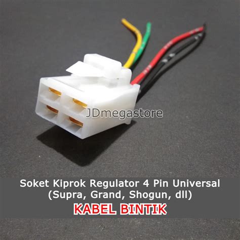 Jual Grosir Cod Soket Kiprok Regulator Pin Universal Kabel Bintik