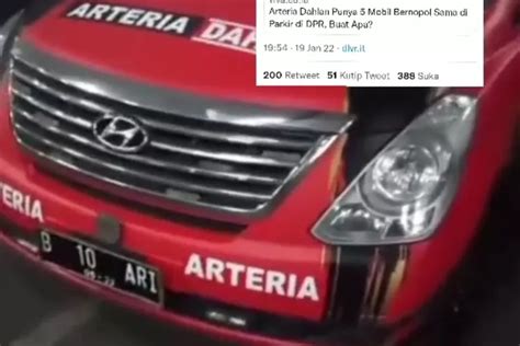 Lima Mobil Arteria Dahlan Punya Plat Sama Viral Di Dunia Maya Kata Logika