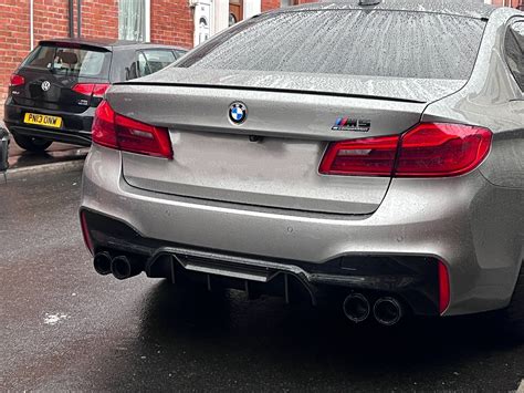 BMW M5 (F90/F90N) Black M Performance Style Carbon Fibre Exhaust Tips ...