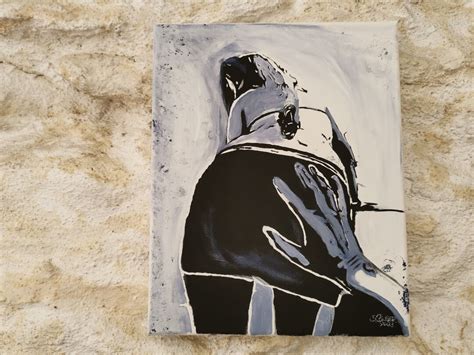 Original Painting Small Pop Art Nude Woman Acrylic On Canvas With Stretcher Frame X Cm