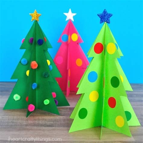 Printable 3d Paper Christmas Trees