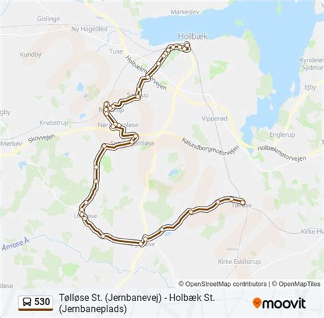 530 Route Schedules Stops Maps Holbæk St Jernbaneplads Updated