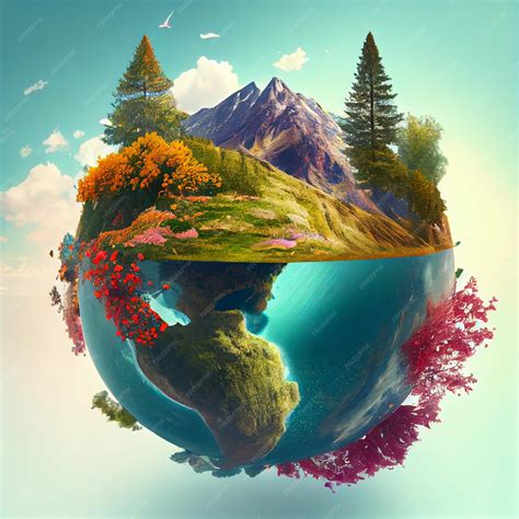 Premium AI Image | Artistic Visions for a Greener Earth Concept Art on
