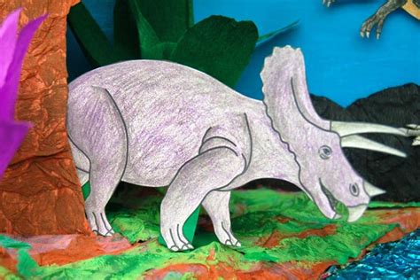 Dinosaur Diorama Background Printables