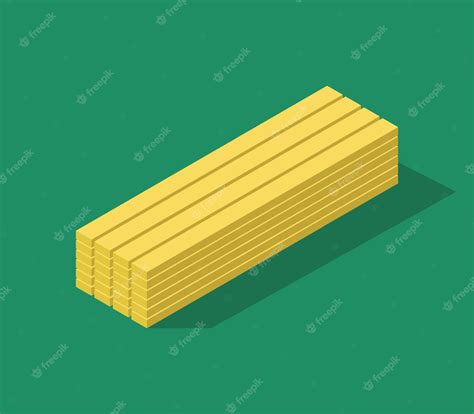 Premium Vector Isometric Wooden Plates