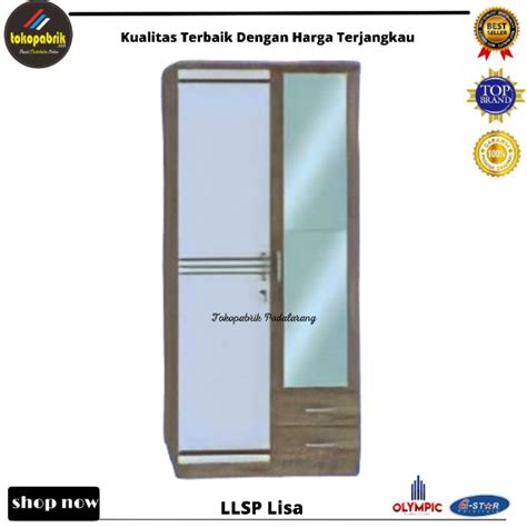 Jual Lemari Pakaian 2 Pintu Minimalis Modern Olympic Gstar Lemari