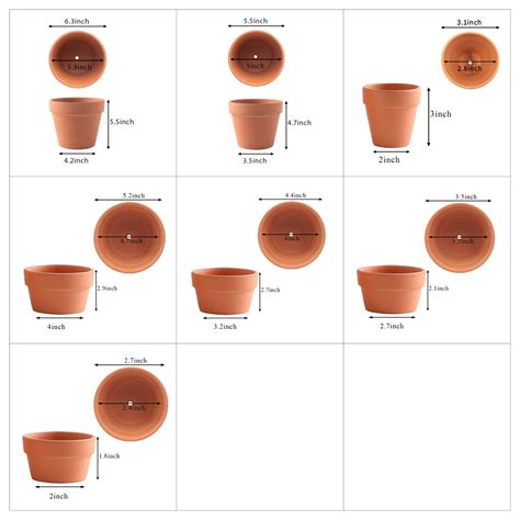 flower pot sizes 1