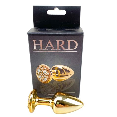 Plug Anal Hard Pequeno Em Metal Strass