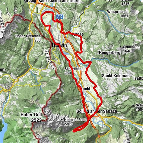 Salz Und Seen Tour Tennengau Bergfex Radfahren Tour Salzburger Land