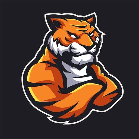 Cr Ation De Logo De Sport De Mascotte De Tigre Logo D Illustration