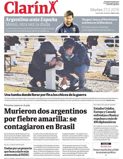 Clarín Argentina 27 De Marzo De 2018 Infobae