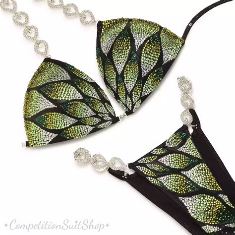 Purple Blue Bikini Bikini Competition Suit