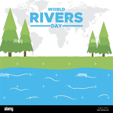 World Rivers Day 22 September Rivers Day Social Media Template Design