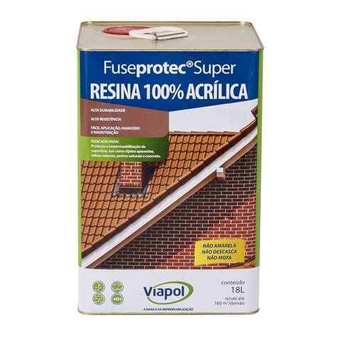 Resina Acrílica Fuseprotec Eco Viapol 18L Cocil Home Center