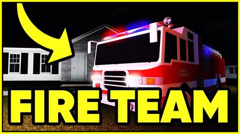 Playing On The Fire Department Team In Roblox Greenville Youtube