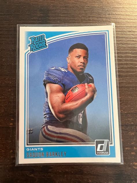 A102 325 2018 Donruss 306 Saquon Barkley RR RC EBay